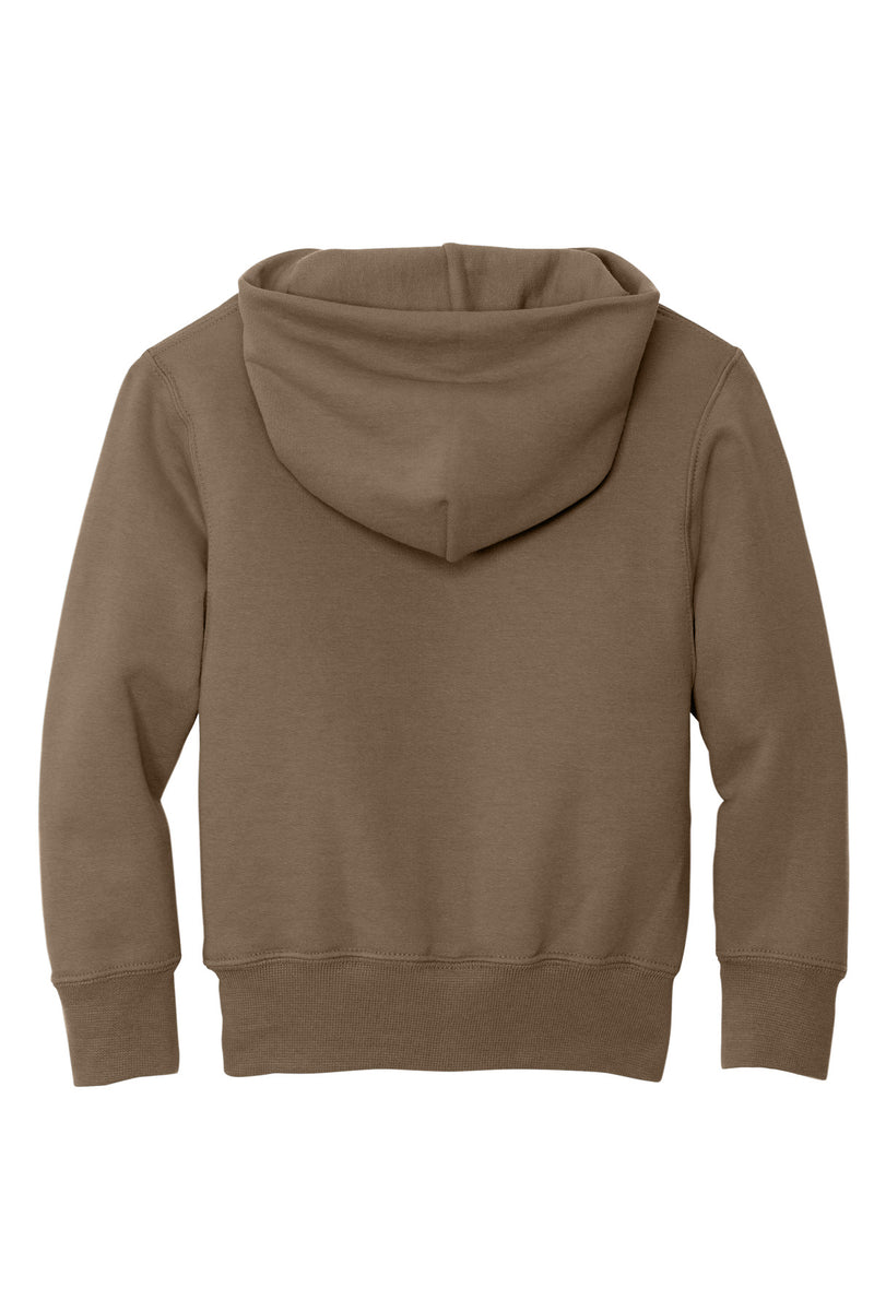 Port & Co Youth Core Fleece Pullover Hooded Sweatshirt - Woodland Brown