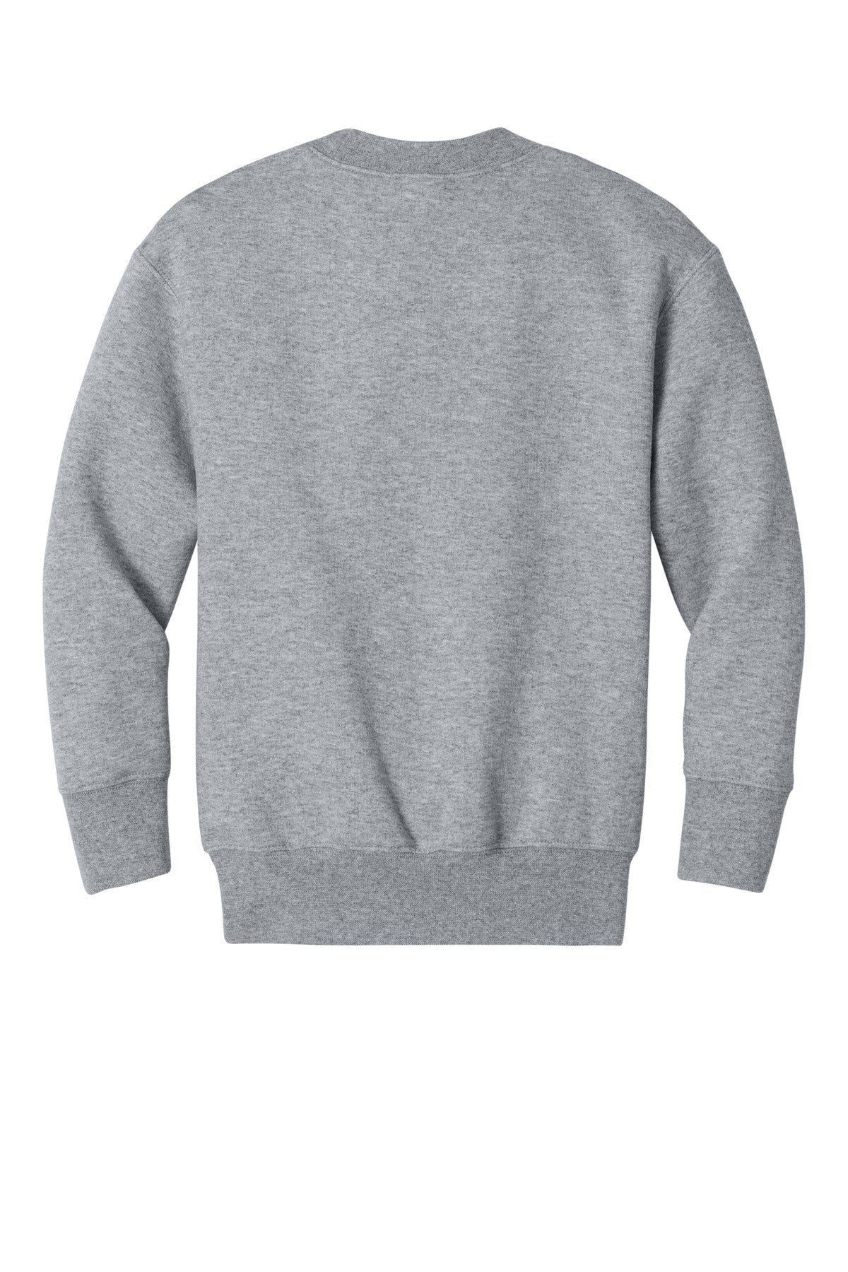 Port & Co Youth Core Fleece Crewneck Pocket Sweatshirt - Athletic Heather