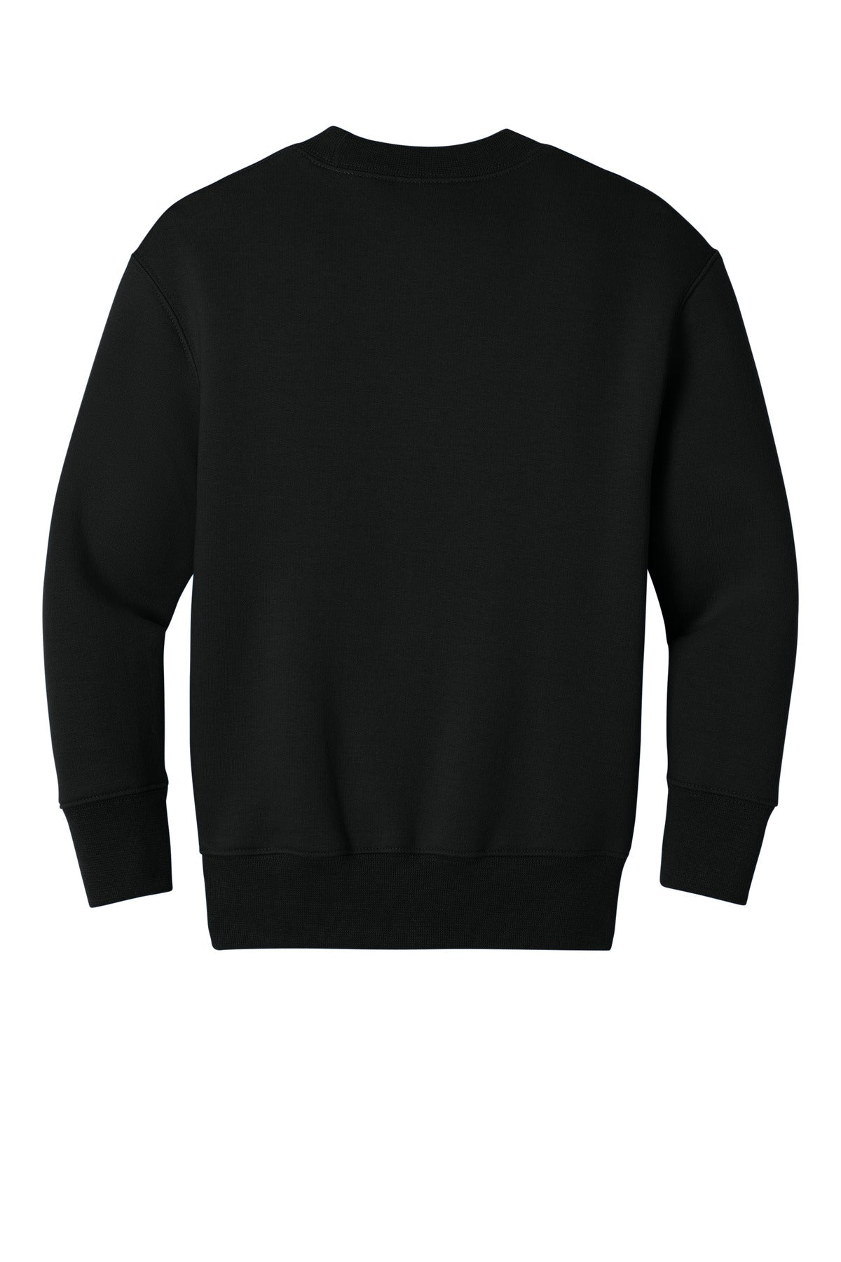 Port & Co Youth Core Fleece Crewneck Pocket Sweatshirt - Jet Black