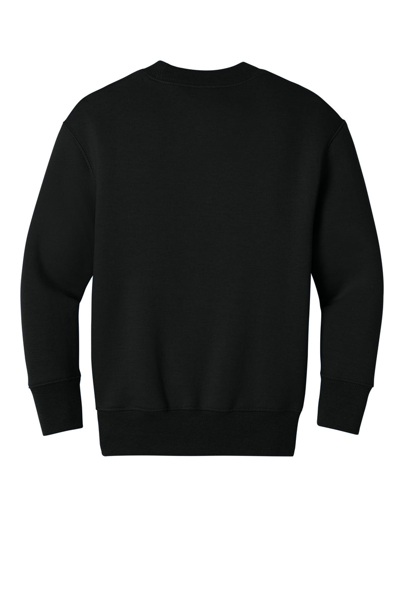 Port & Co Youth Core Fleece Crewneck Pocket Sweatshirt - Jet Black