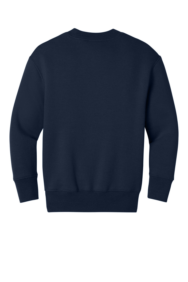 Port & Co Youth Core Fleece Crewneck Pocket Sweatshirt - True Navy