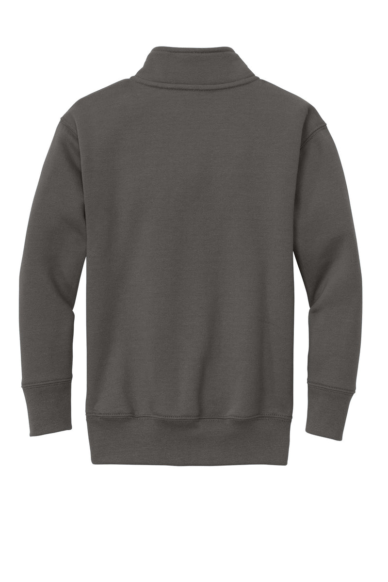 Port & Co Youth Core Fleece 1/4-Zip Pullover Sweatshirt - Charcoal