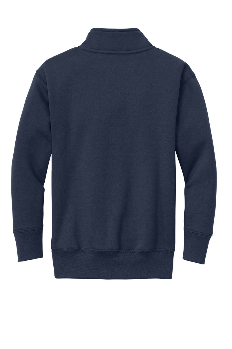 Port & Co Youth Core Fleece 1/4-Zip Pullover Sweatshirt - Navy
