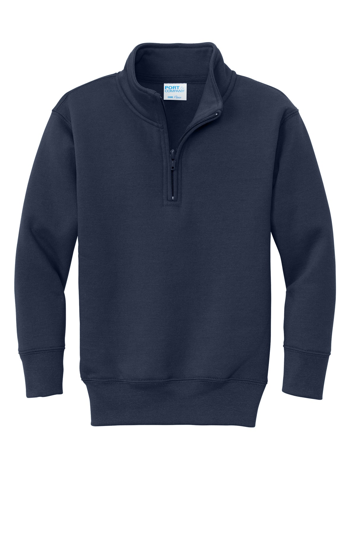 Port & Co Youth Core Fleece 1/4-Zip Pullover Sweatshirt - Navy