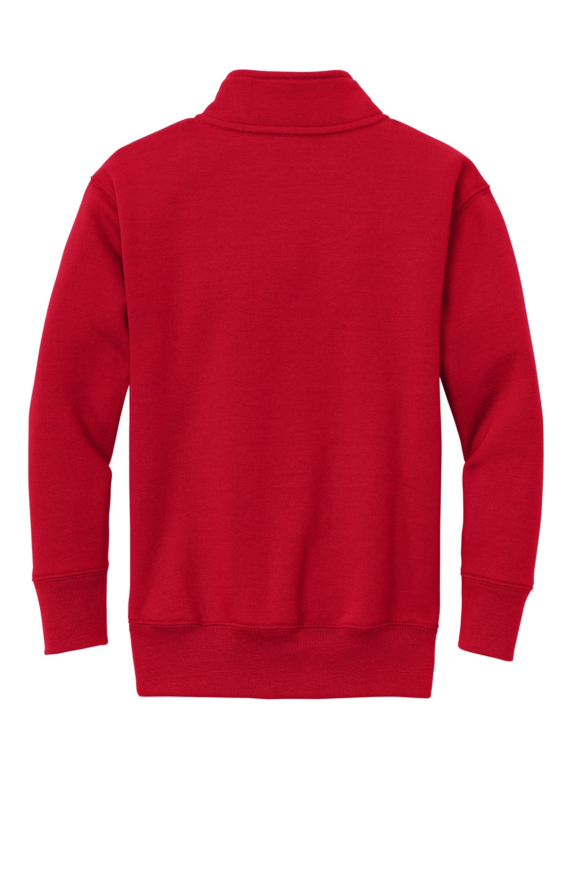 Port & Co Youth Core Fleece 1/4-Zip Pullover Sweatshirt - Red