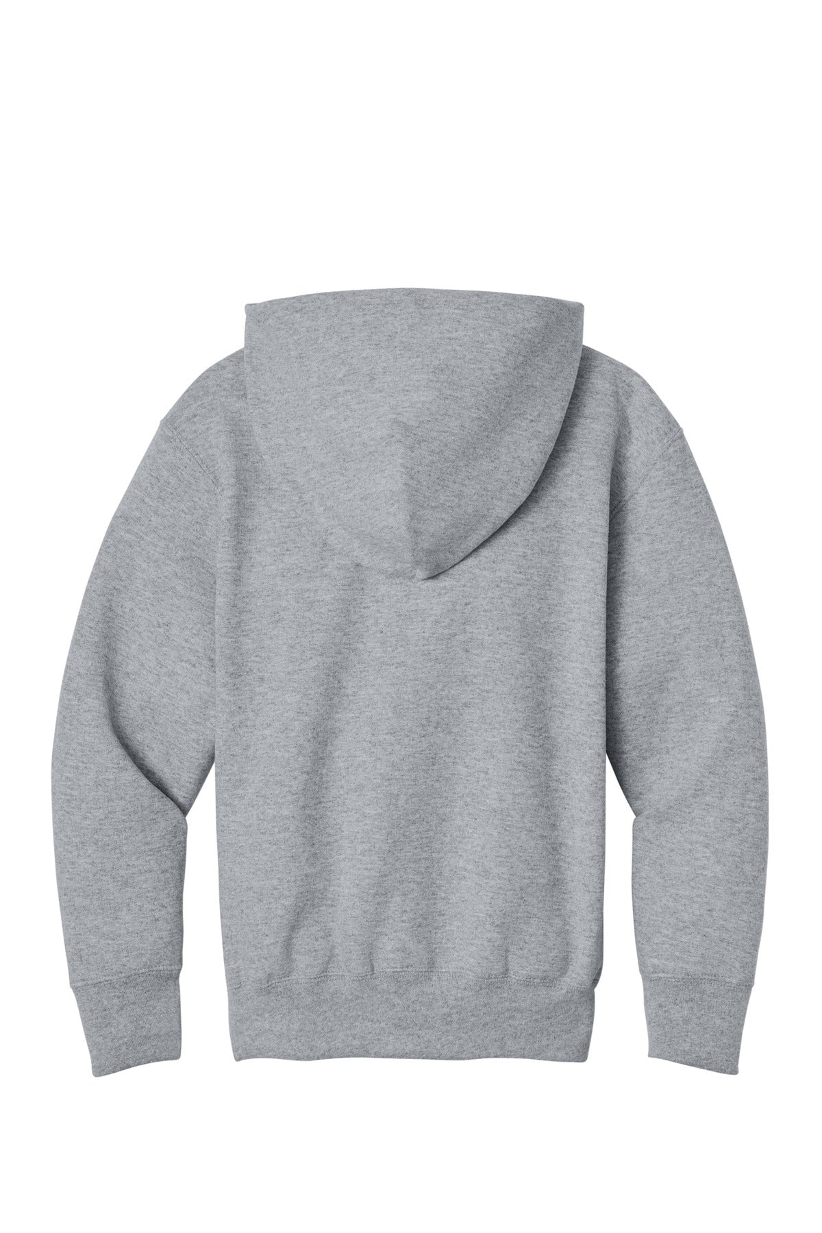 Port & Co Youth Core Fleece Full-Zip Hooded Sweatshirt - Athletic Heather
