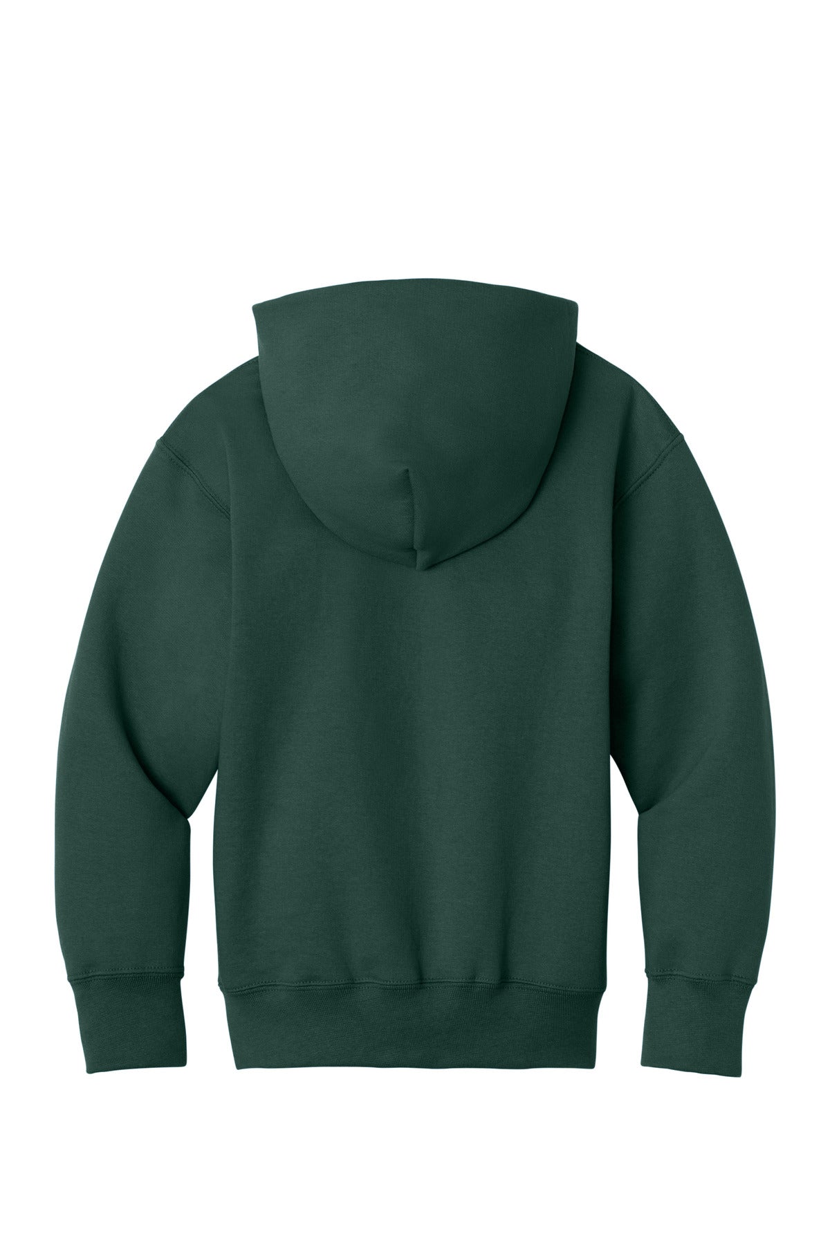 Port & Co Youth Core Fleece Full-Zip Hooded Sweatshirt - Dark Green