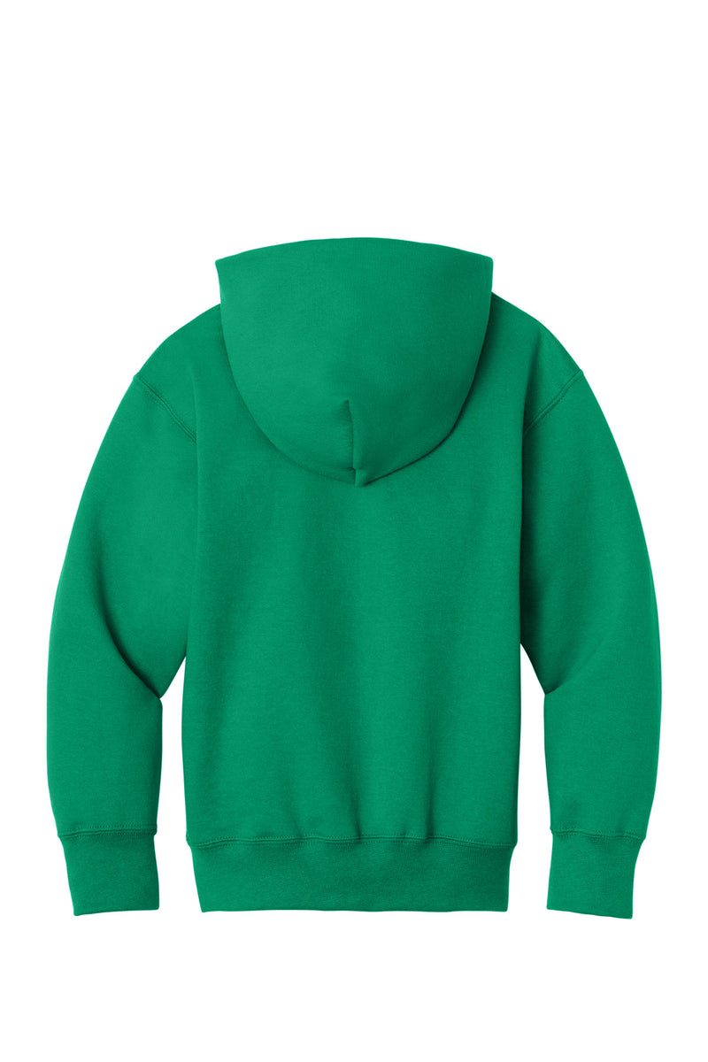 Port & Co Youth Core Fleece Full-Zip Hooded Sweatshirt - Kelly