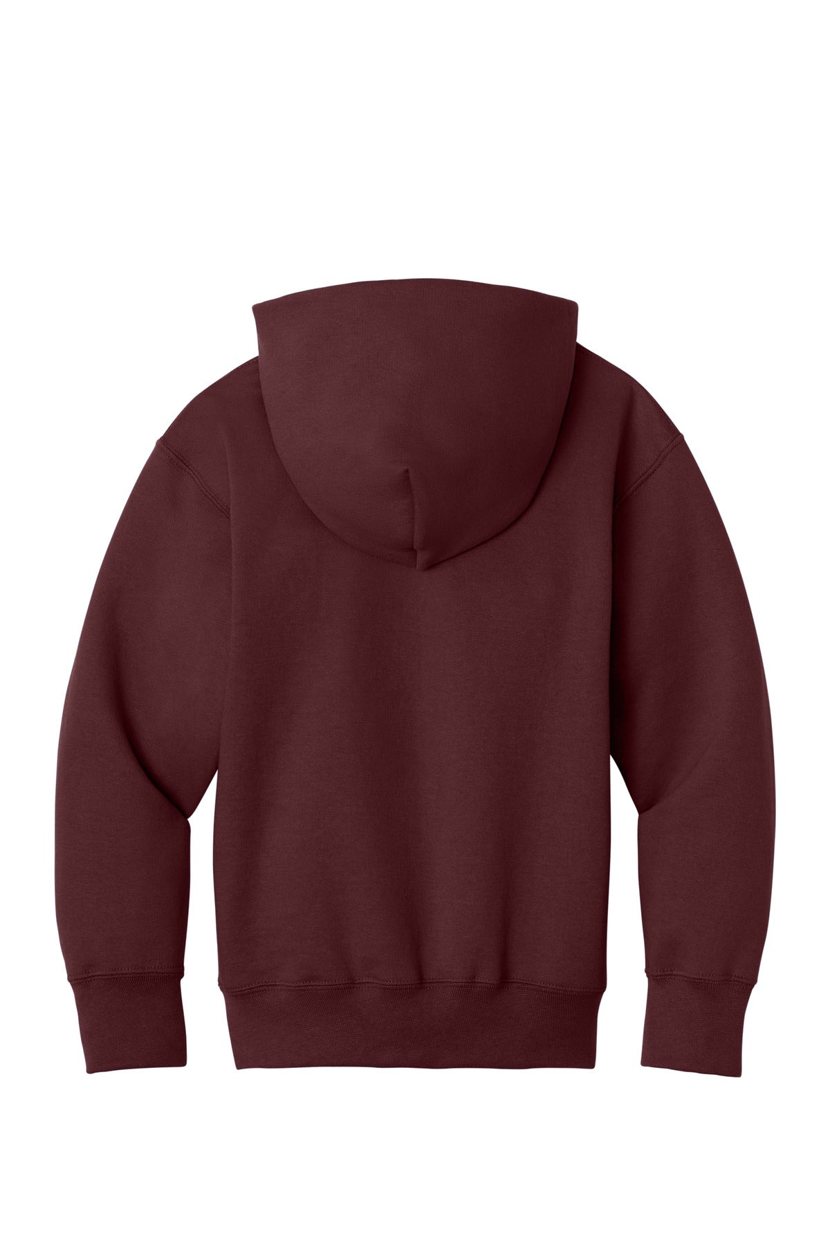 Port & Co Youth Core Fleece Full-Zip Hooded Sweatshirt - Maroon