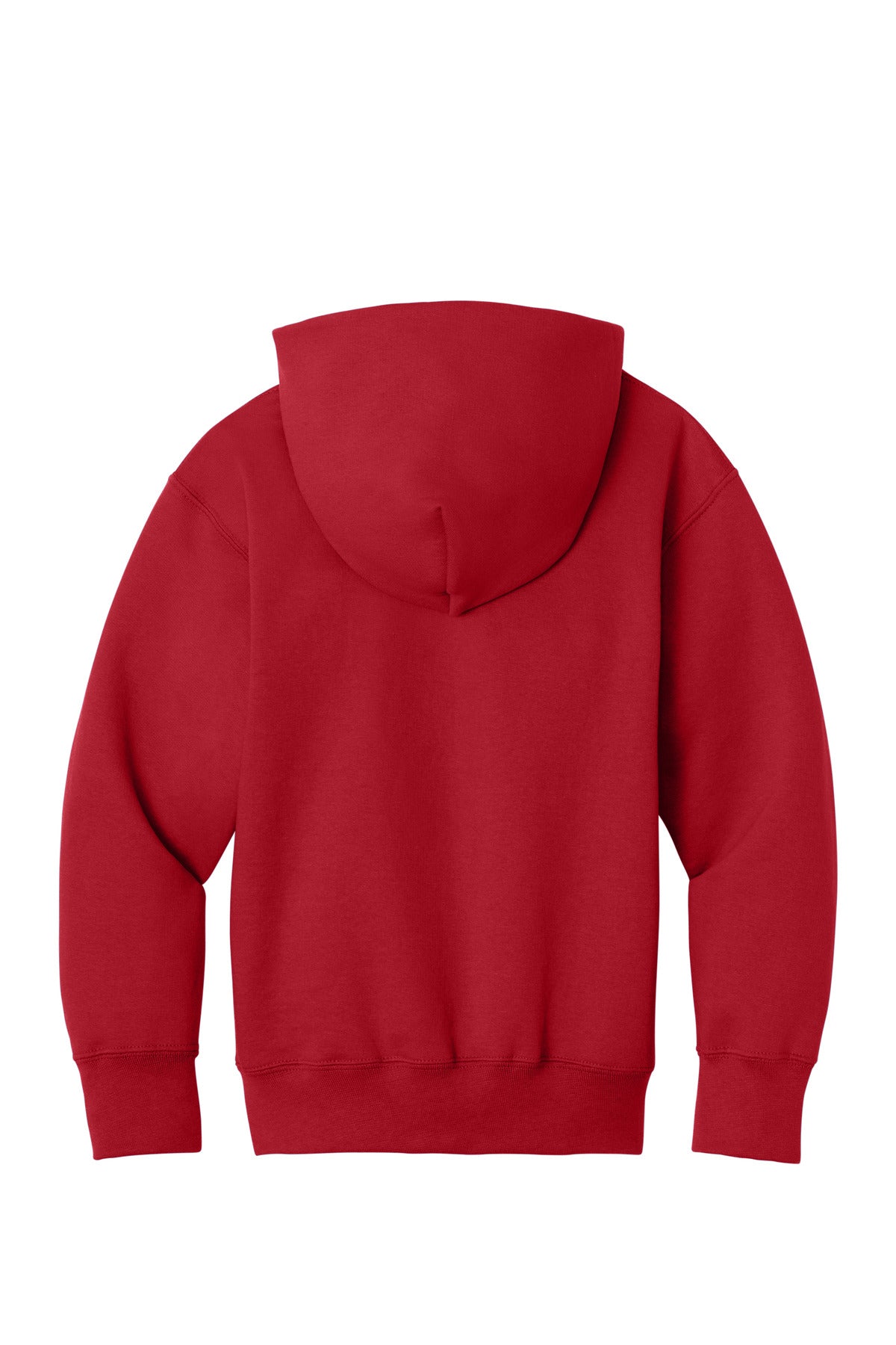 Port & Co Youth Core Fleece Full-Zip Hooded Sweatshirt - Red
