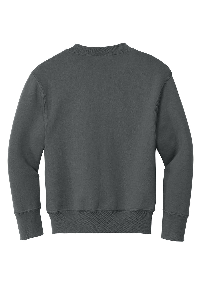 Port & Co Youth Core Fleece Crewneck Sweatshirt - Charcoal