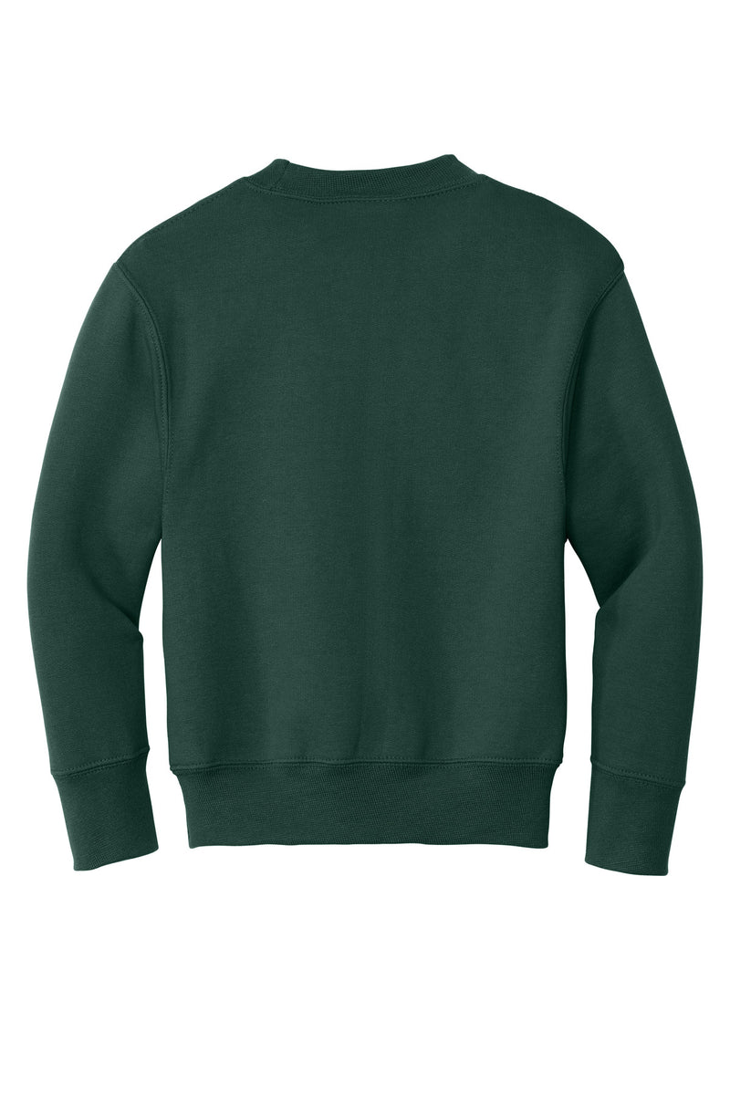 Port & Co Youth Core Fleece Crewneck Sweatshirt - Dark Green