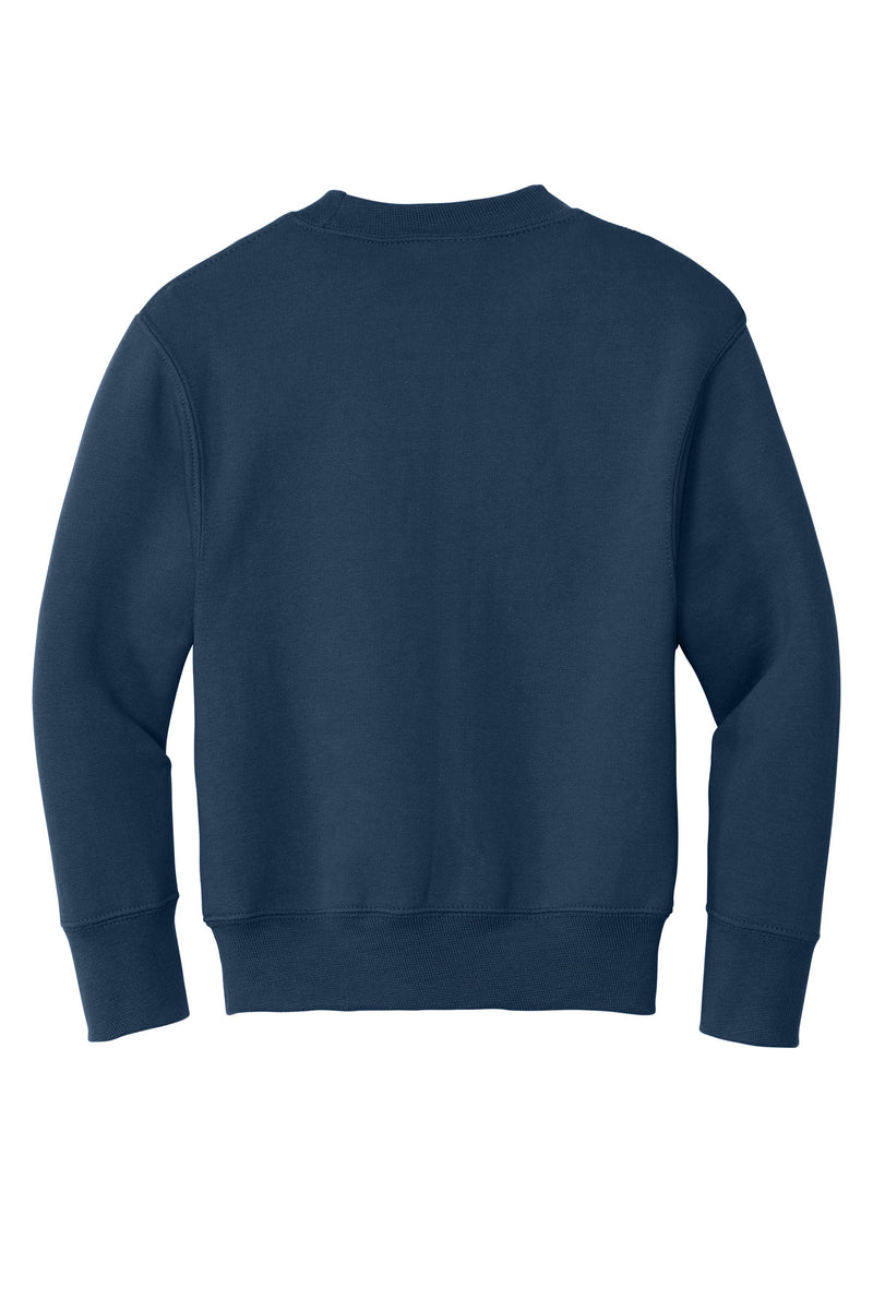 Port & Co Youth Core Fleece Crewneck Sweatshirt - Navy