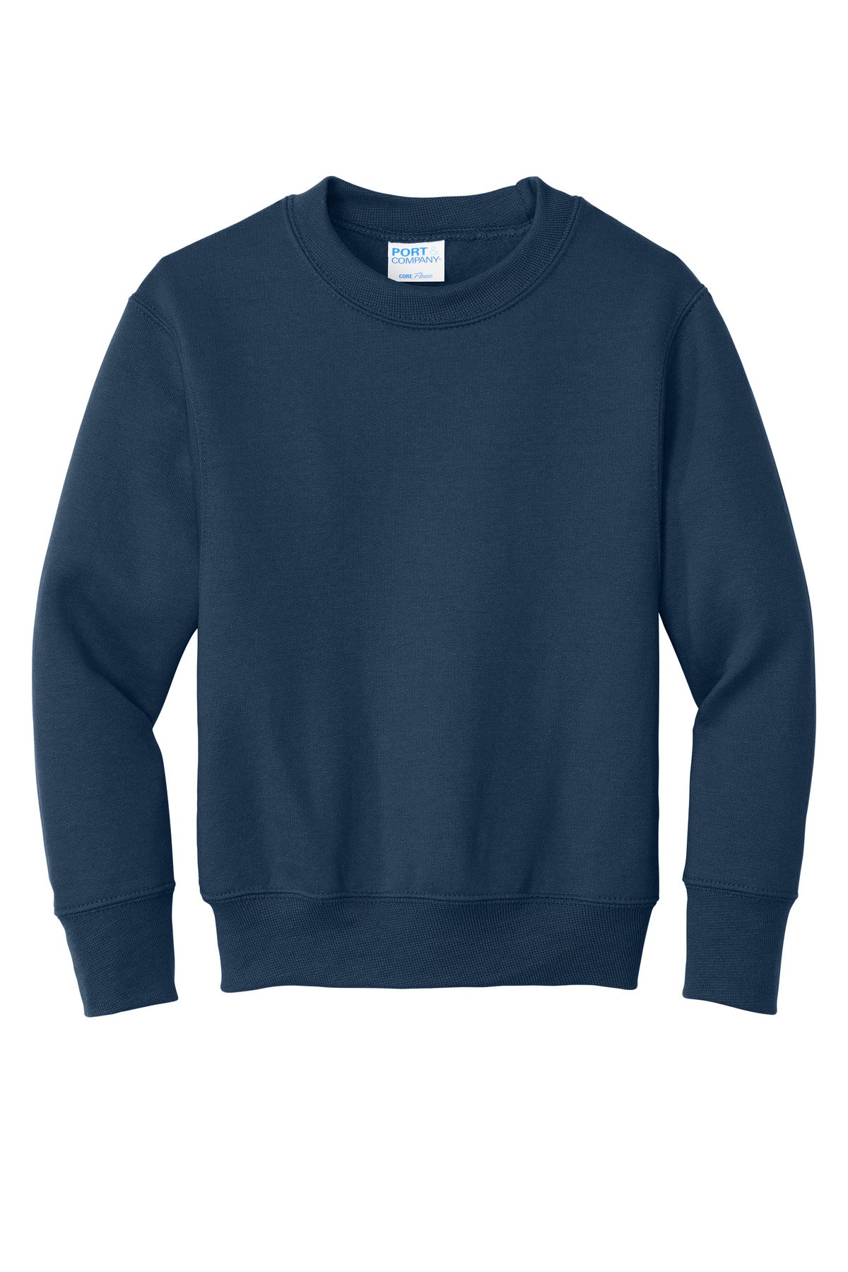 Port & Co Youth Core Fleece Crewneck Sweatshirt - Navy