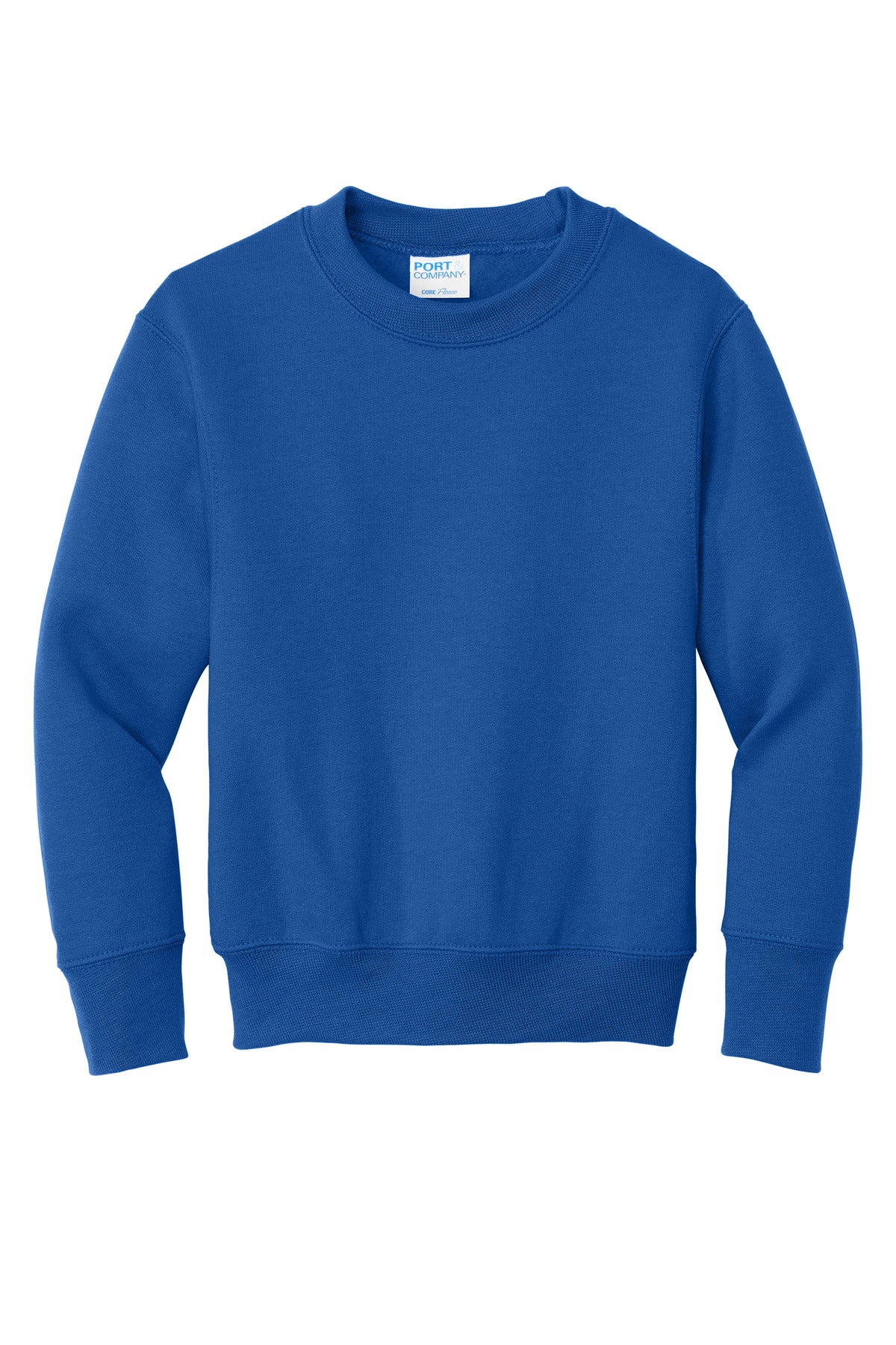 Port & Co Youth Core Fleece Crewneck Sweatshirt - Royal