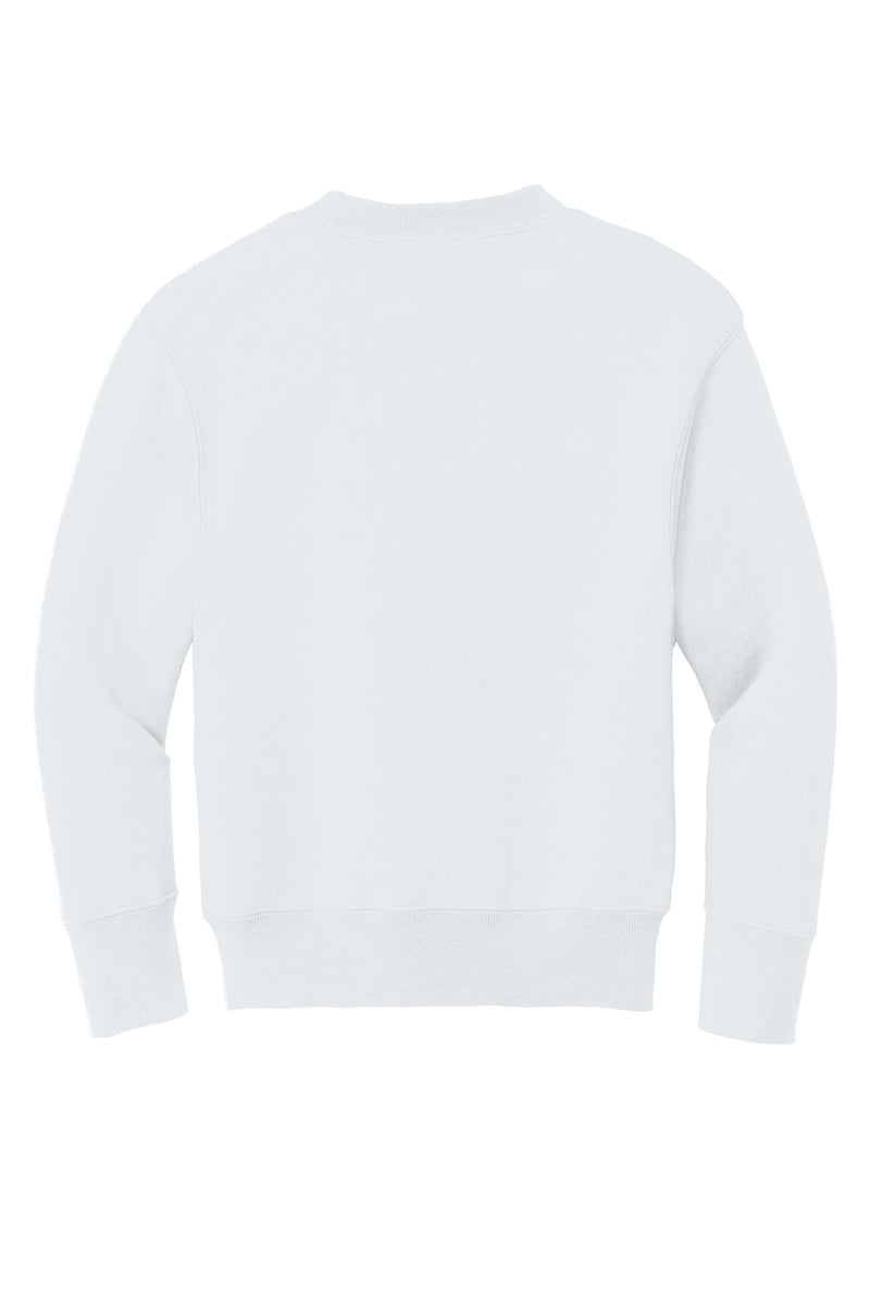 Port & Co Youth Core Fleece Crewneck Sweatshirt - White