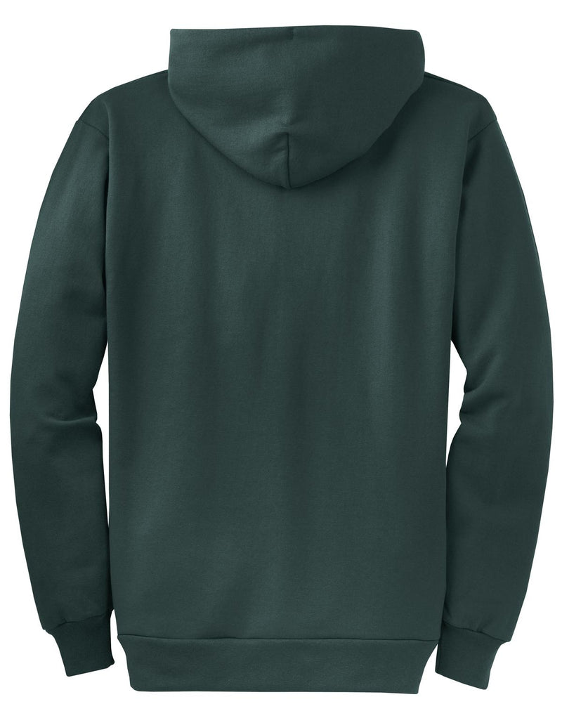 Port & Co Core Fleece Full-Zip Hooded Sweatshirt - Dark Green