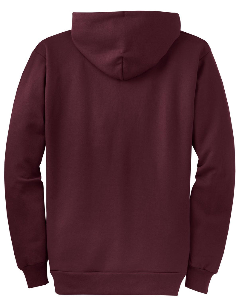 Port & Co Core Fleece Full-Zip Hooded Sweatshirt - Maroon