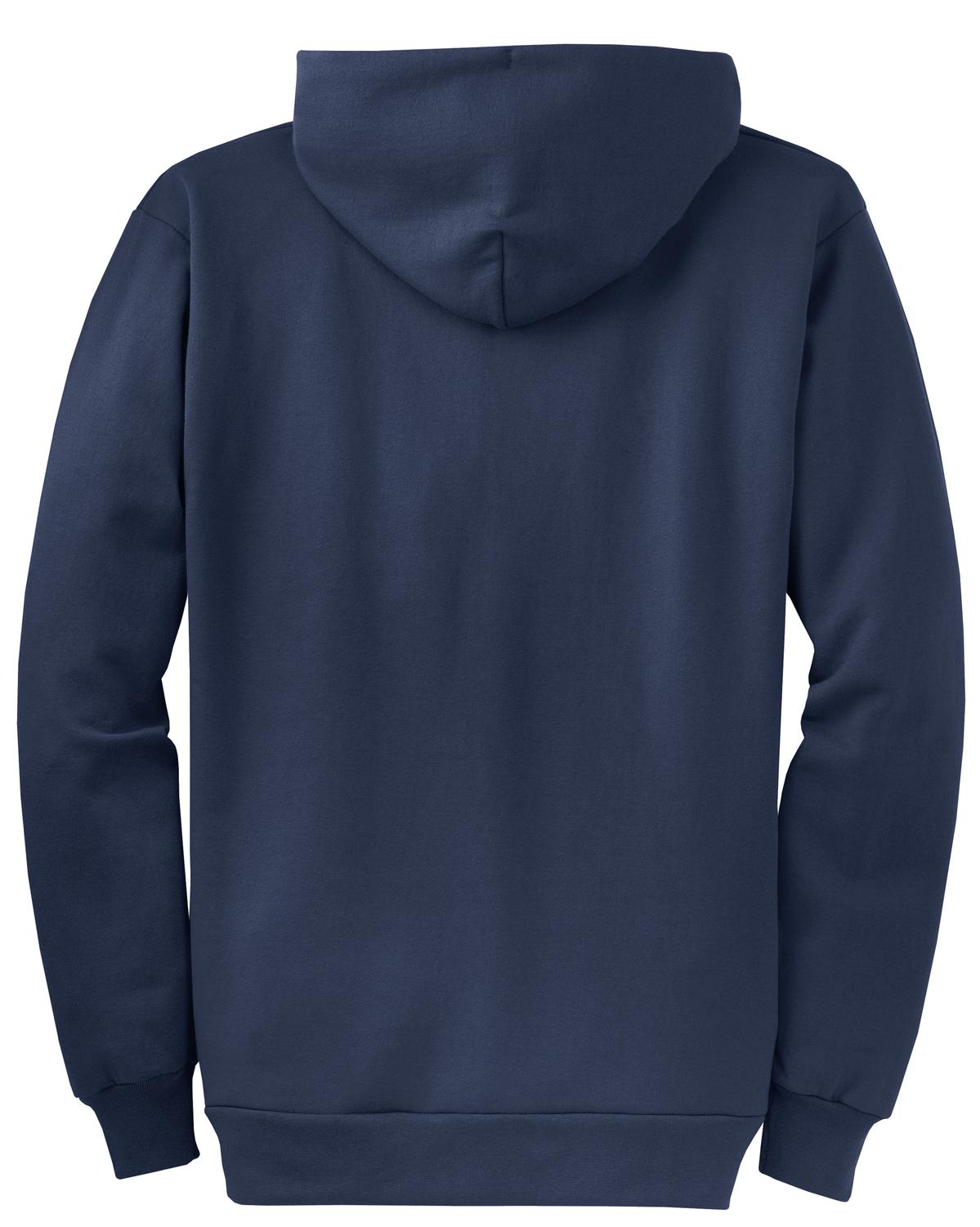 Port & Co Core Fleece Full-Zip Hooded Sweatshirt - Navy