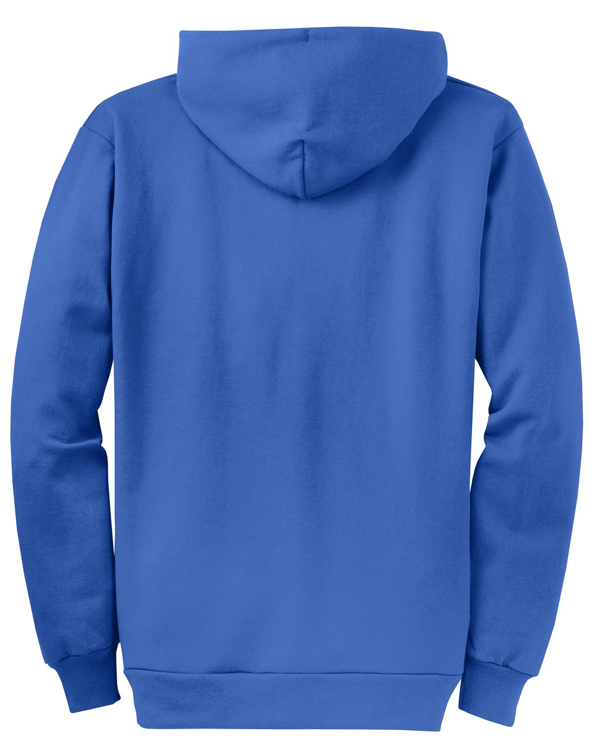 Port & Co Core Fleece Full-Zip Hooded Sweatshirt - Royal