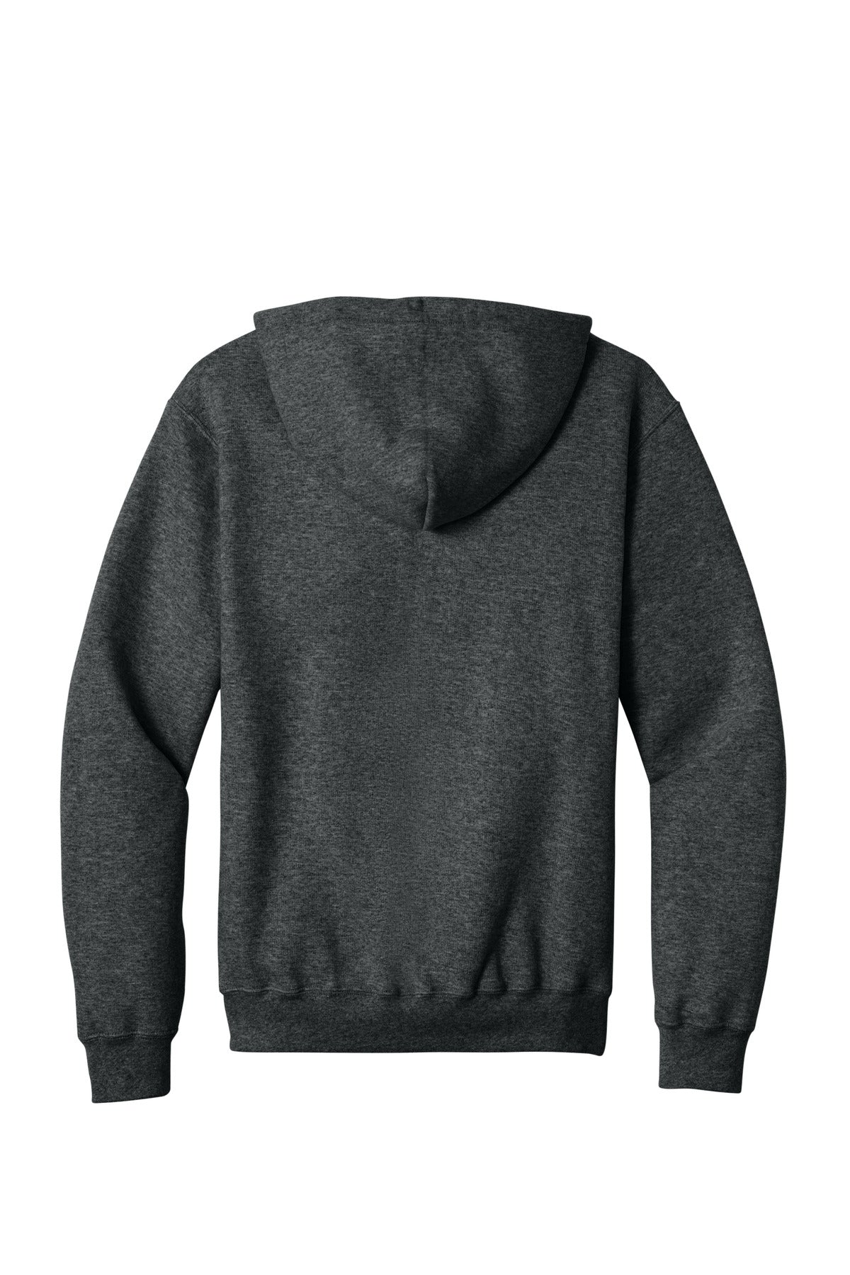Port & Co Core Fleece Full-Zip Hooded Sweatshirt - Black Heather
