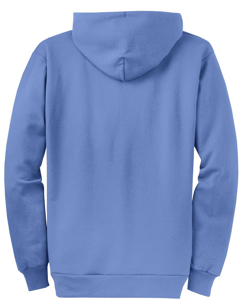 Port & Co Core Fleece Full-Zip Hooded Sweatshirt - Carolina Blue