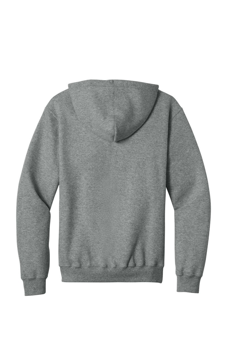 Port & Co Core Fleece Full-Zip Hooded Sweatshirt - Graphite Heather