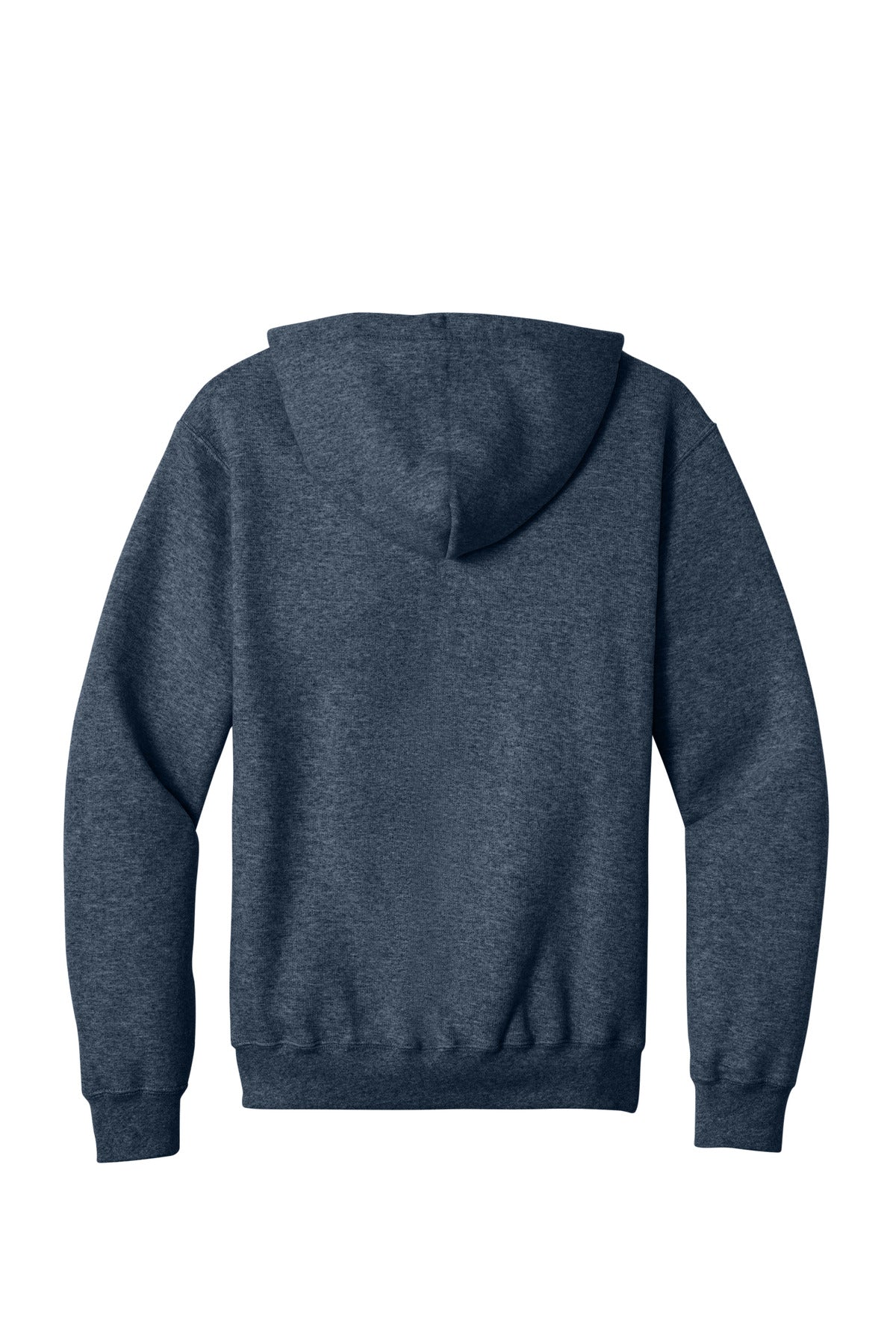 Port & Co Core Fleece Full-Zip Hooded Sweatshirt - Heather Navy