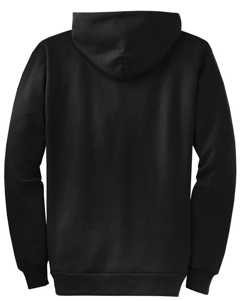 Port & Co Core Fleece Full-Zip Hooded Sweatshirt - Jet Black