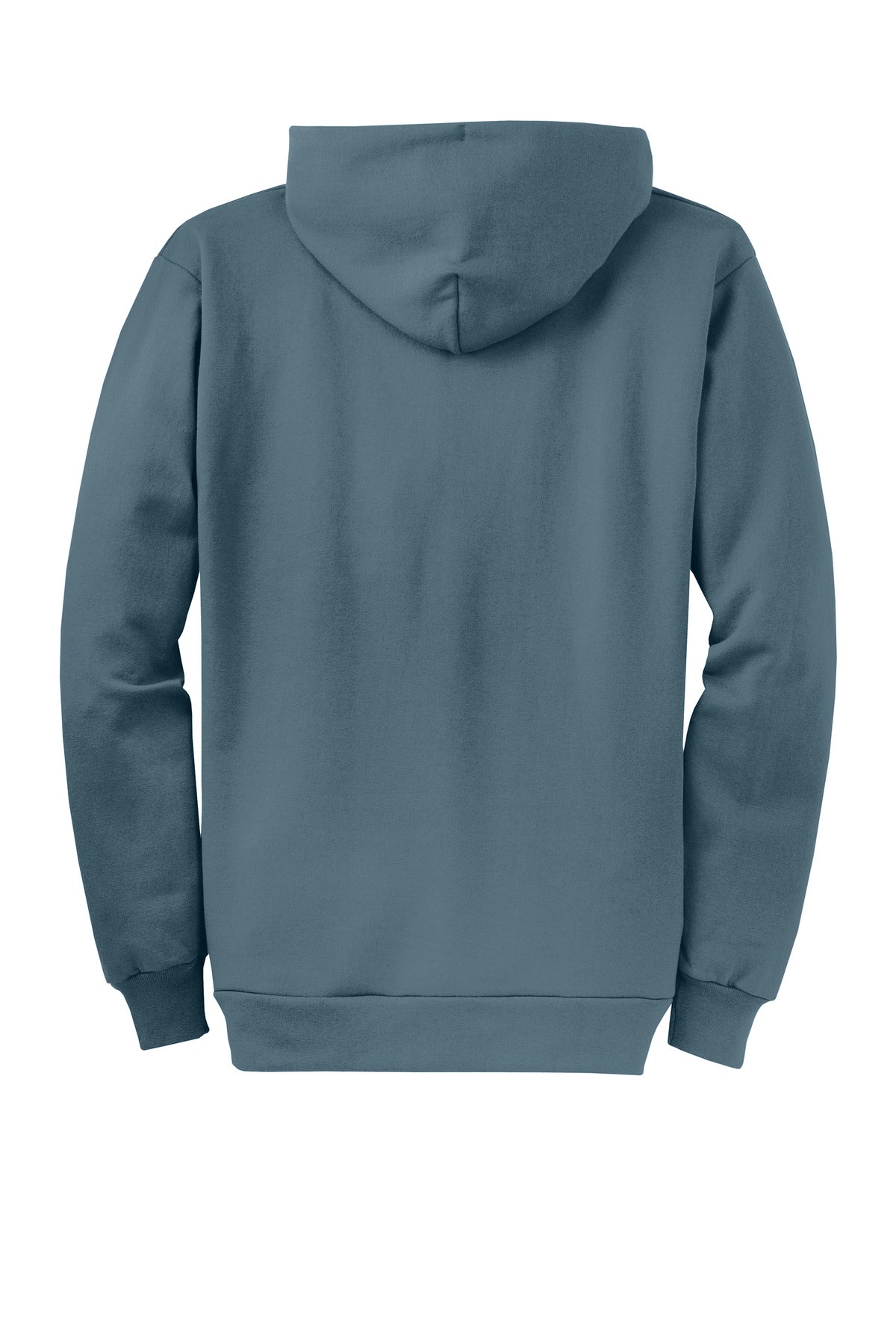 Port & Co Core Fleece Full-Zip Hooded Sweatshirt - Steel Blue