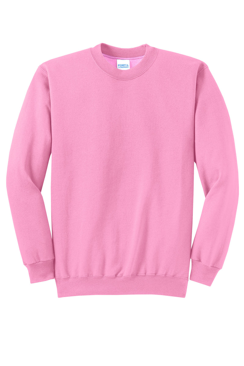 Port & Co Core Fleece Crewneck Sweatshirt - Candy Pink