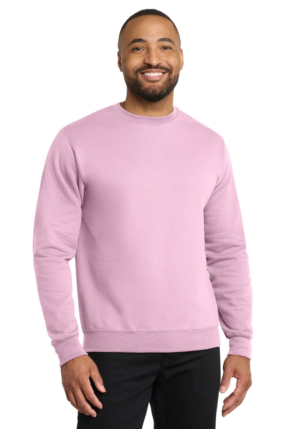 Port & Co Core Fleece Crewneck Sweatshirt - Cherry Blossom