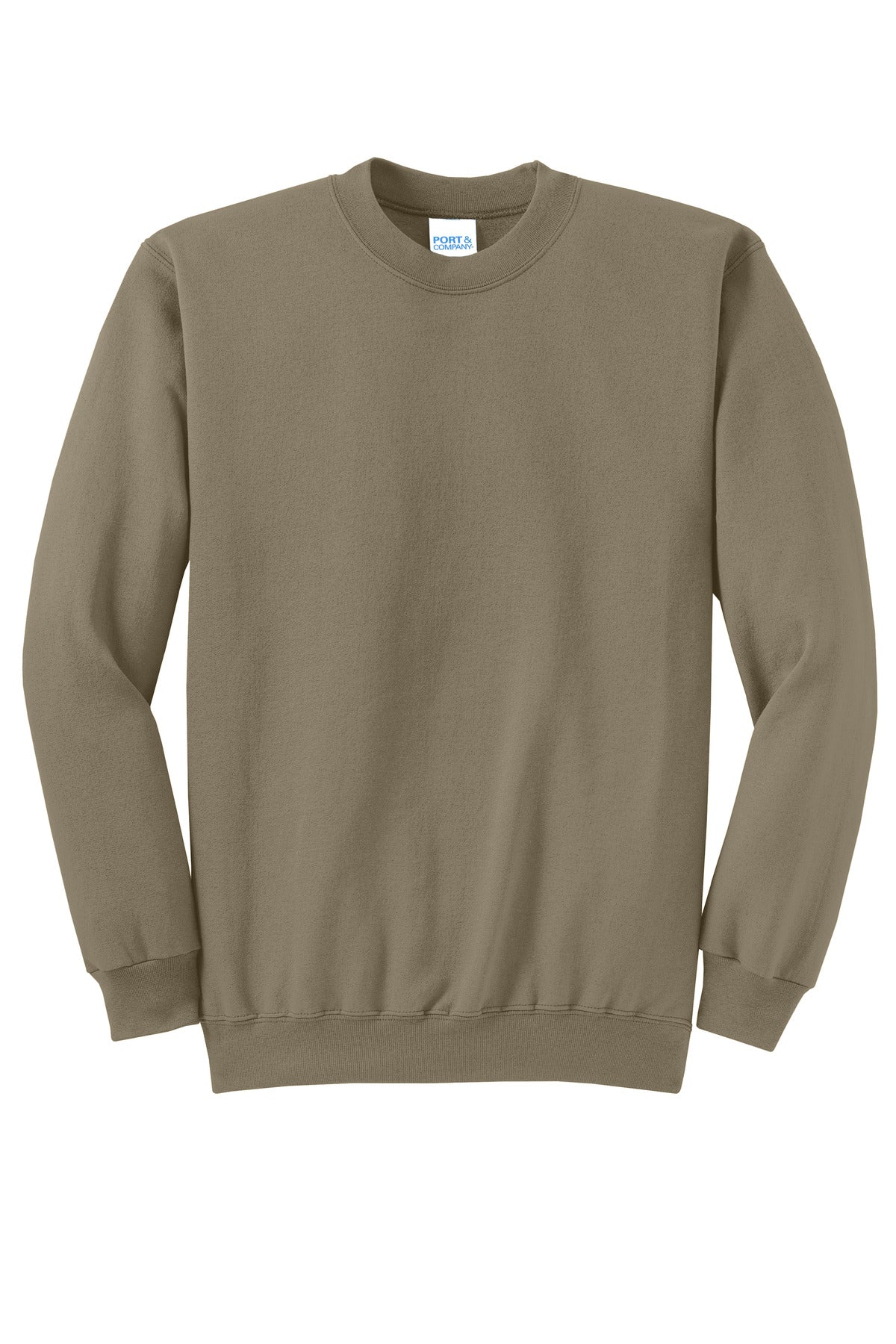 Port & Co Core Fleece Crewneck Sweatshirt - Coyote Brown
