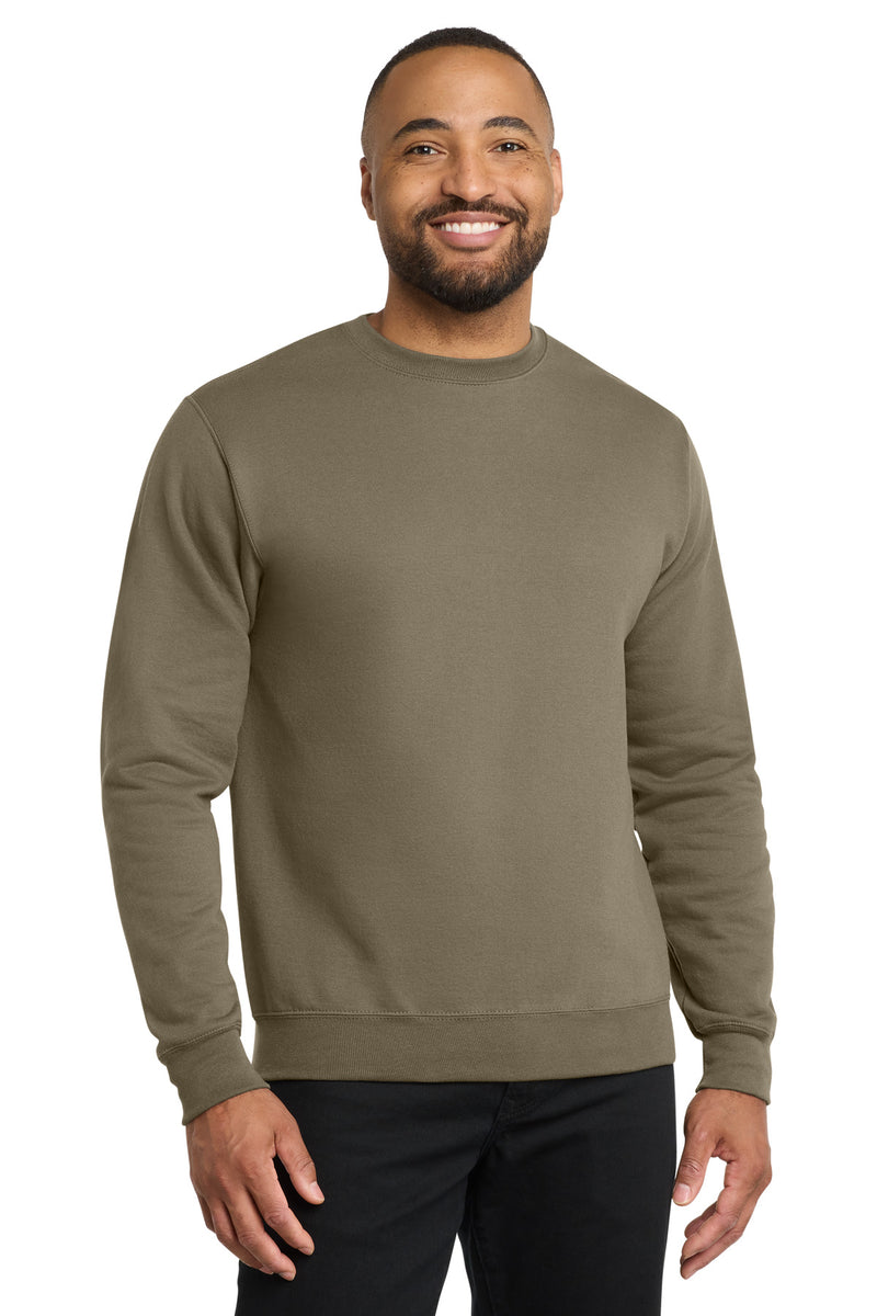 Port & Co Core Fleece Crewneck Sweatshirt - Coyote Brown