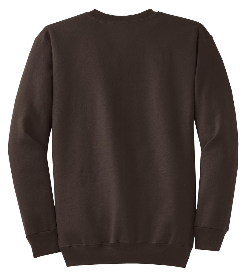 Port & Co Core Fleece Crewneck Sweatshirt - Dark Chocolate Brown