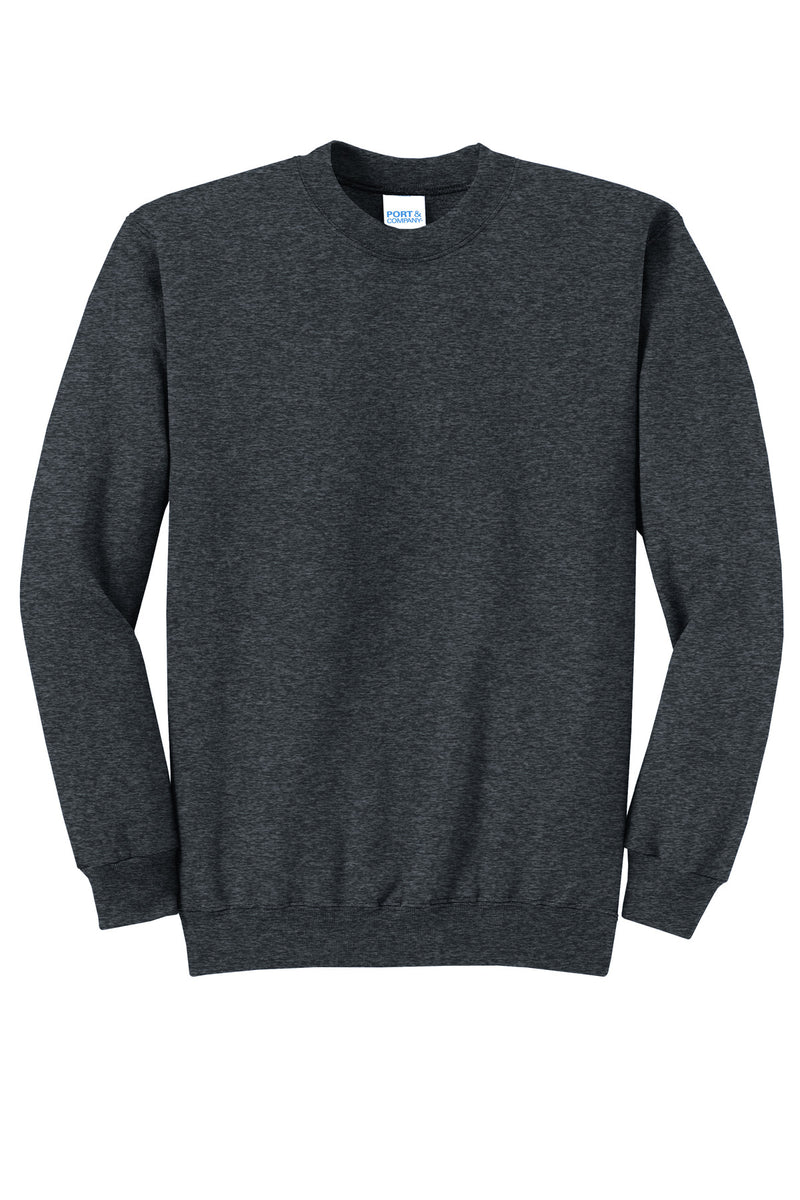 Port & Co Core Fleece Crewneck Sweatshirt - Dark Heather Grey