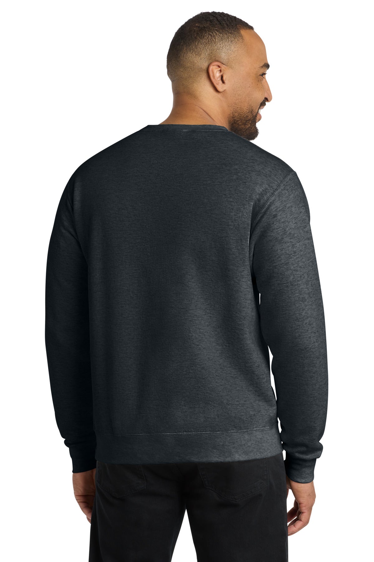 Port & Co Core Fleece Crewneck Sweatshirt - Dark Heather Grey