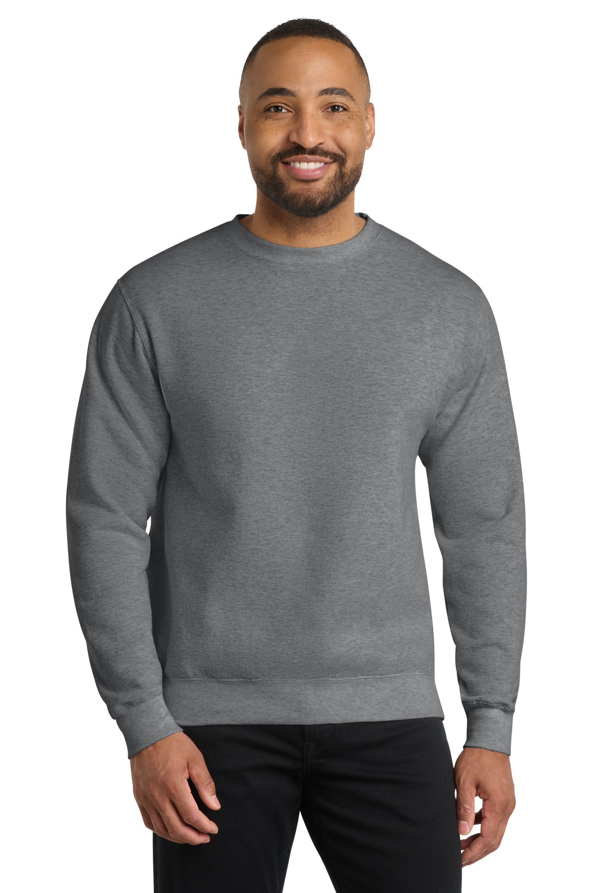 Port & Co Core Fleece Crewneck Sweatshirt - Graphite Heather