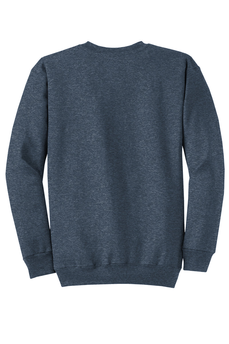 Port & Co Core Fleece Crewneck Sweatshirt - Heather Navy