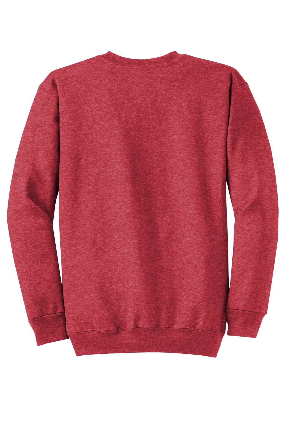 Port & Co Core Fleece Crewneck Sweatshirt - Heather Red