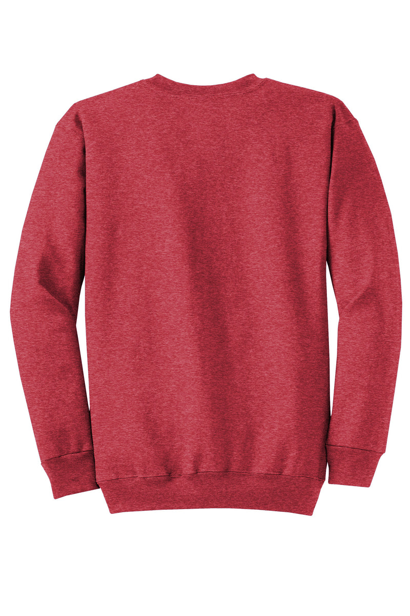 Port & Co Core Fleece Crewneck Sweatshirt - Heather Red