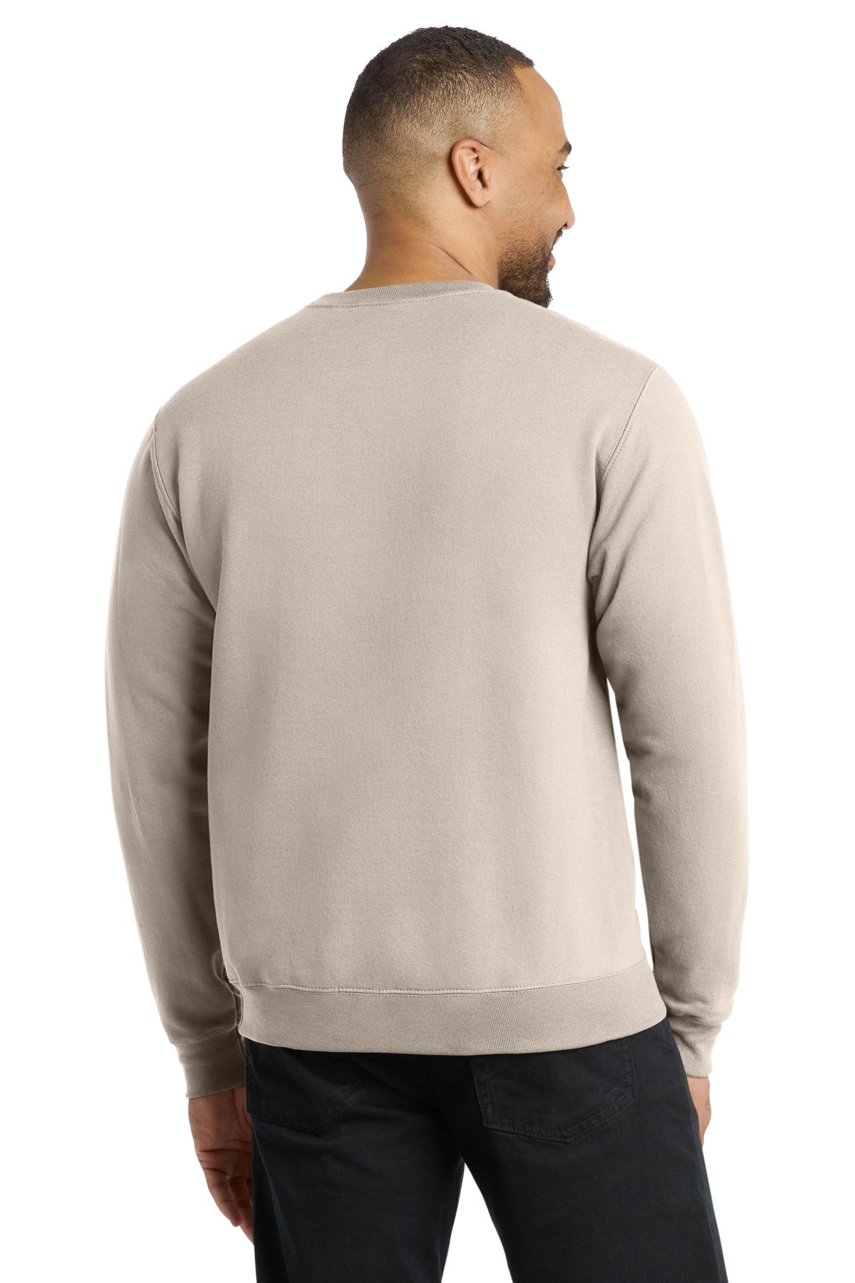 Port & Co Core Fleece Crewneck Sweatshirt - Light Sand