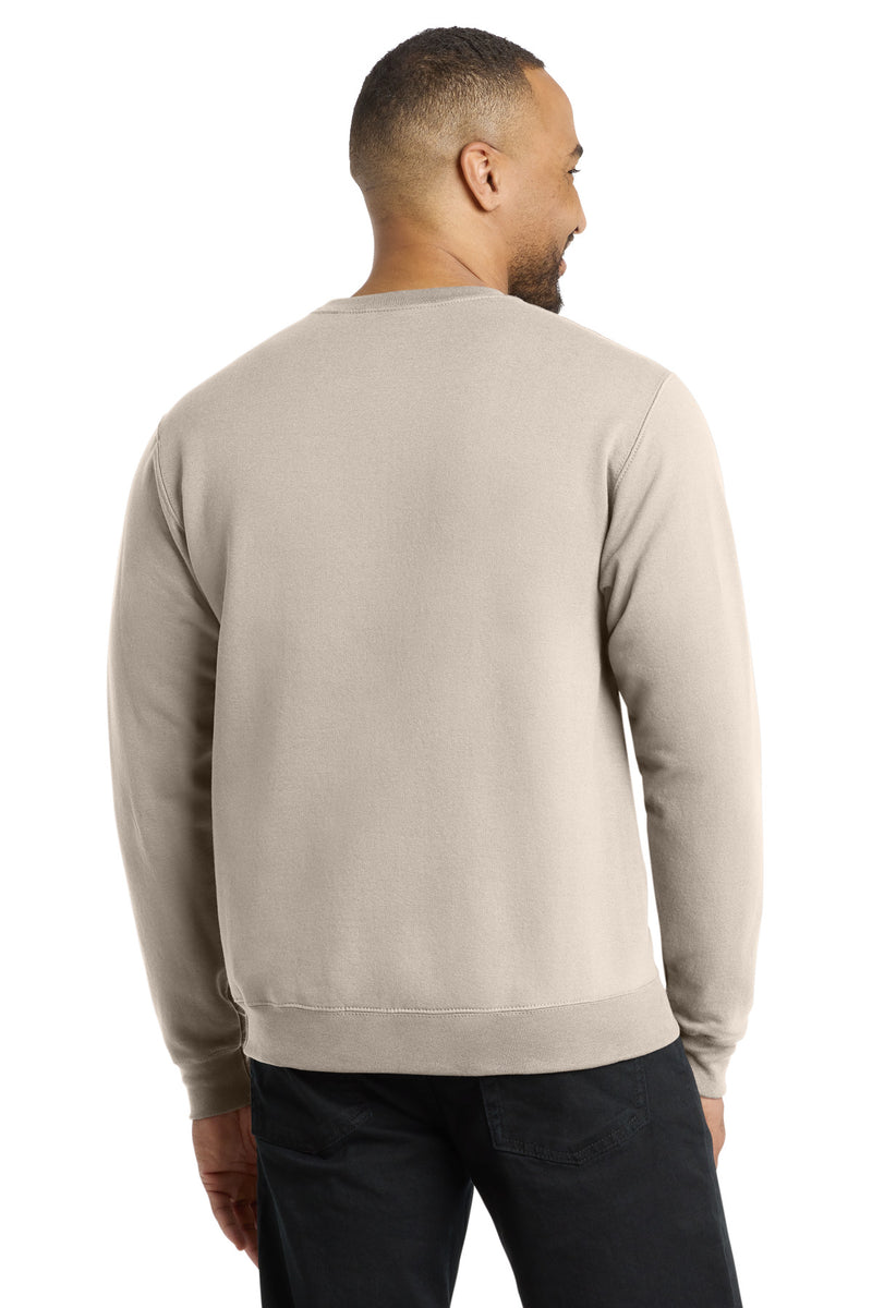 Port & Co Core Fleece Crewneck Sweatshirt - Light Sand