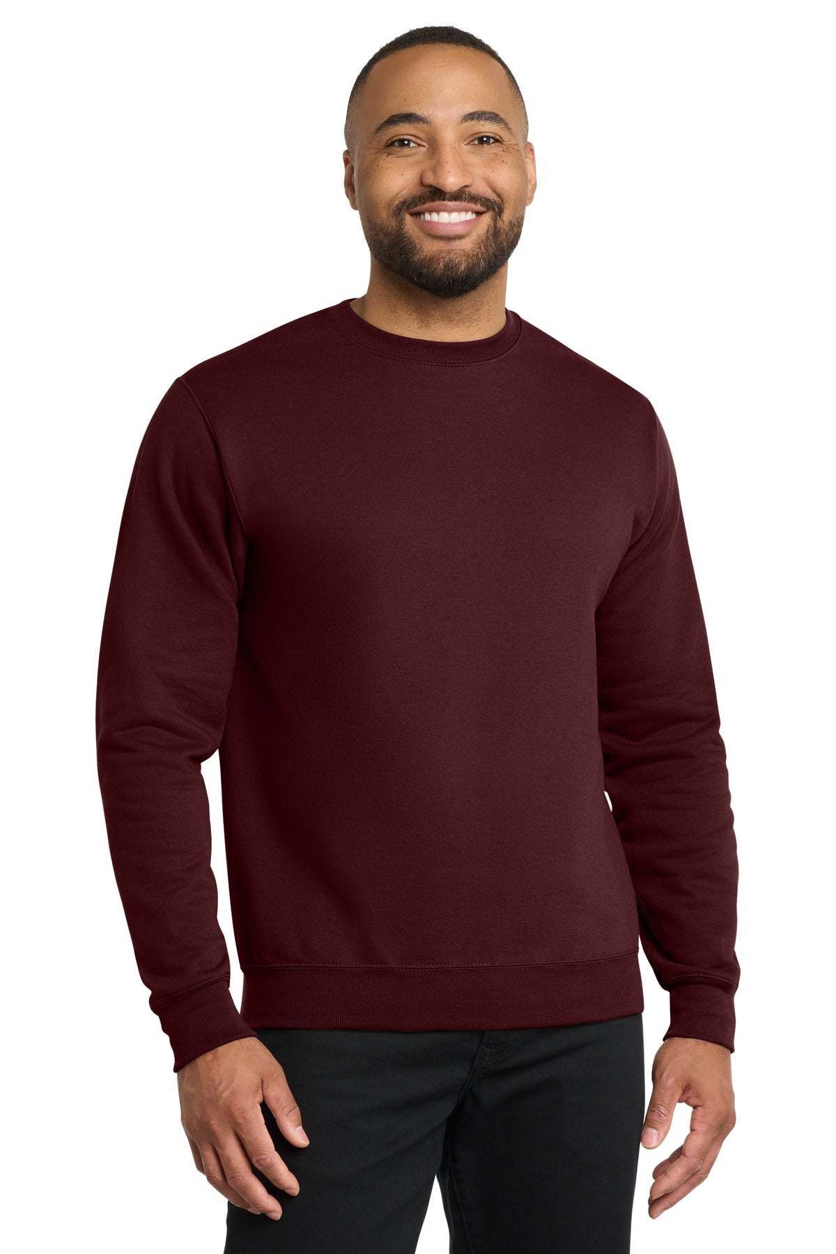 Port & Co Core Fleece Crewneck Sweatshirt - Maroon