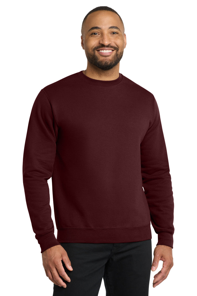 Port & Co Core Fleece Crewneck Sweatshirt - Maroon