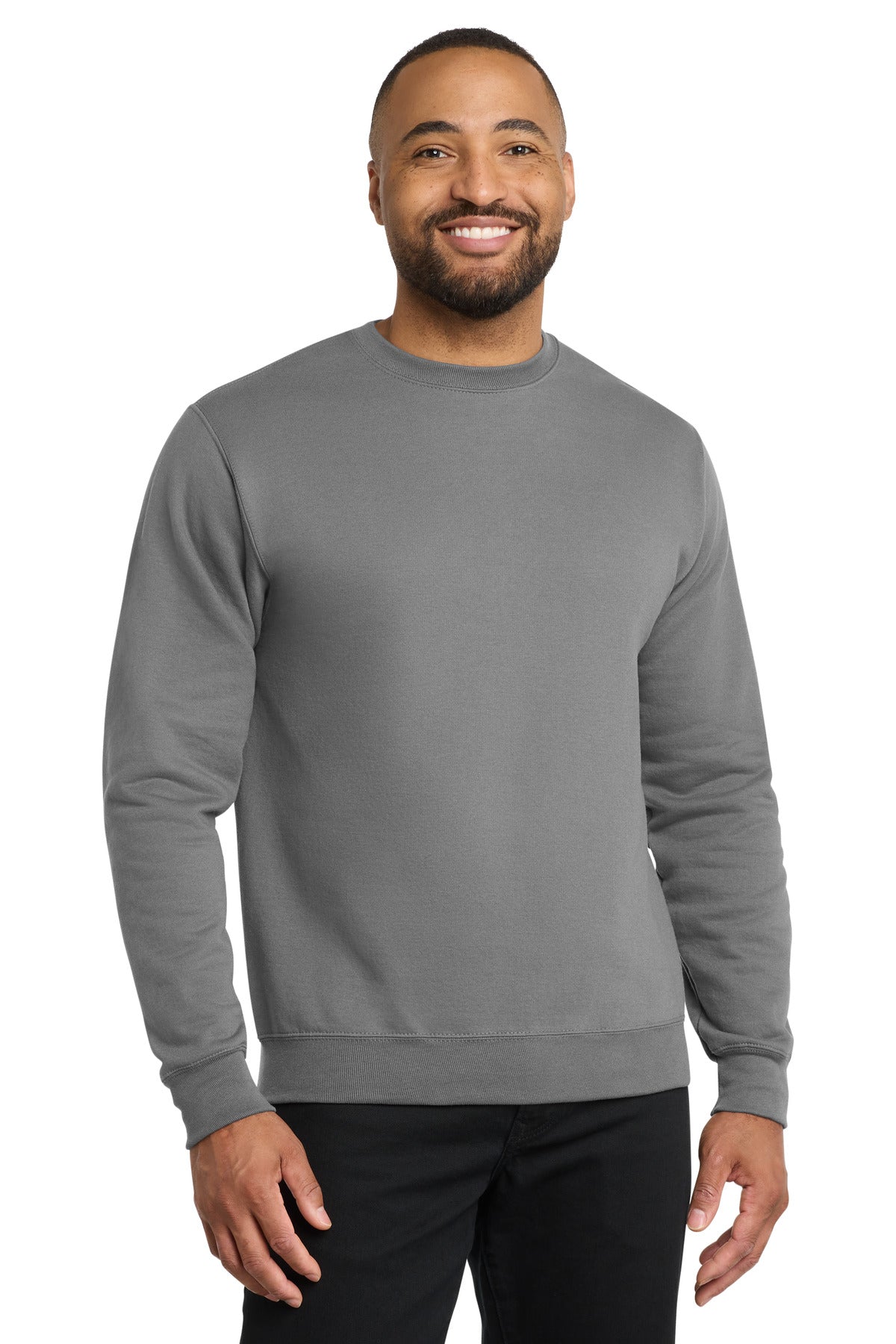 Port & Co Core Fleece Crewneck Sweatshirt - Medium Grey