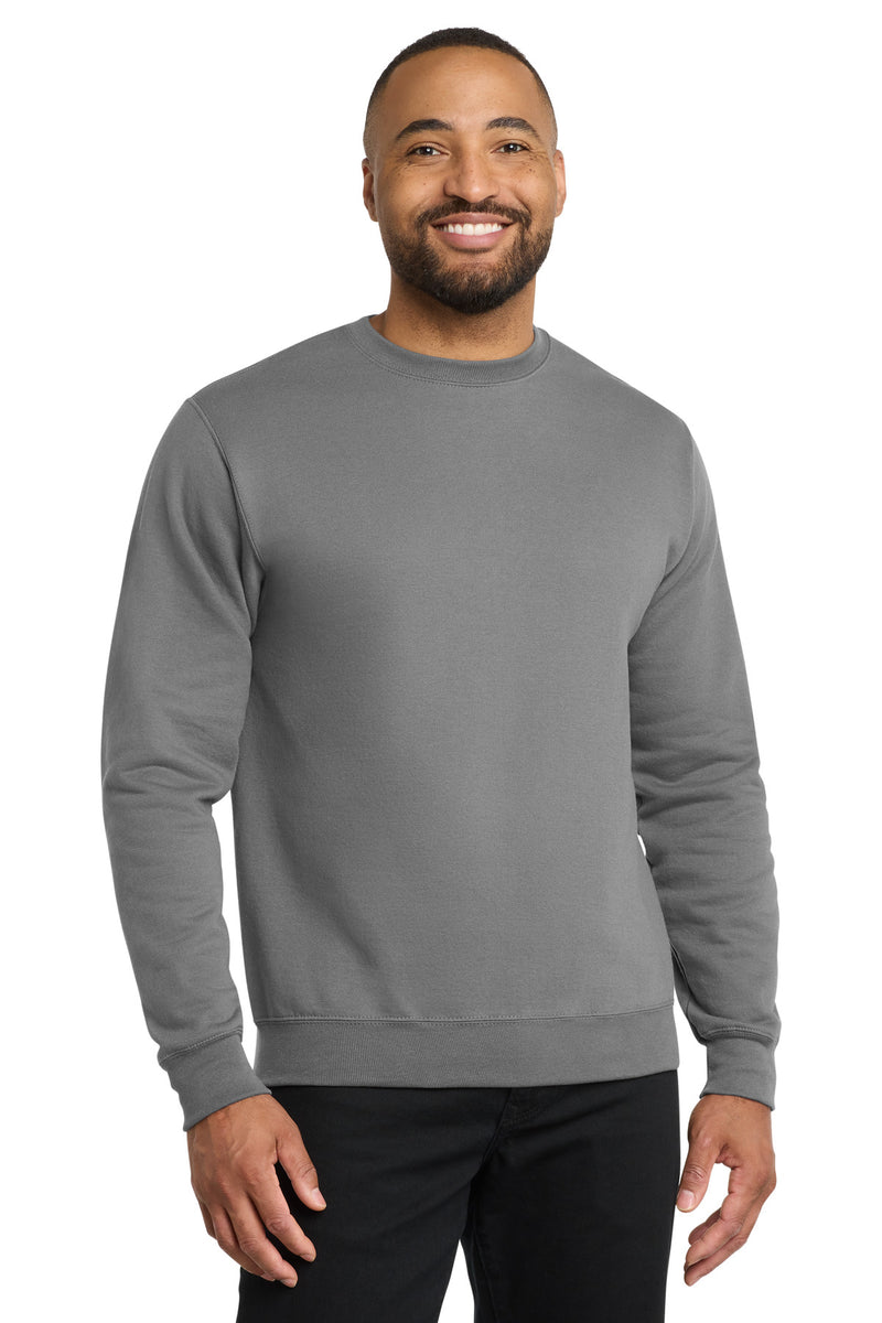Port & Co Core Fleece Crewneck Sweatshirt - Medium Grey