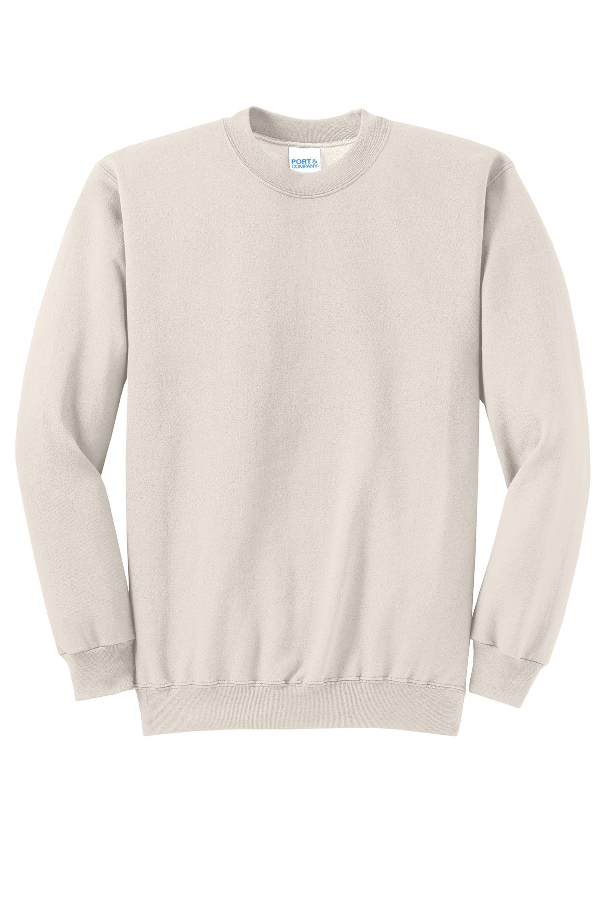 Port & Co Core Fleece Crewneck Sweatshirt - Natural