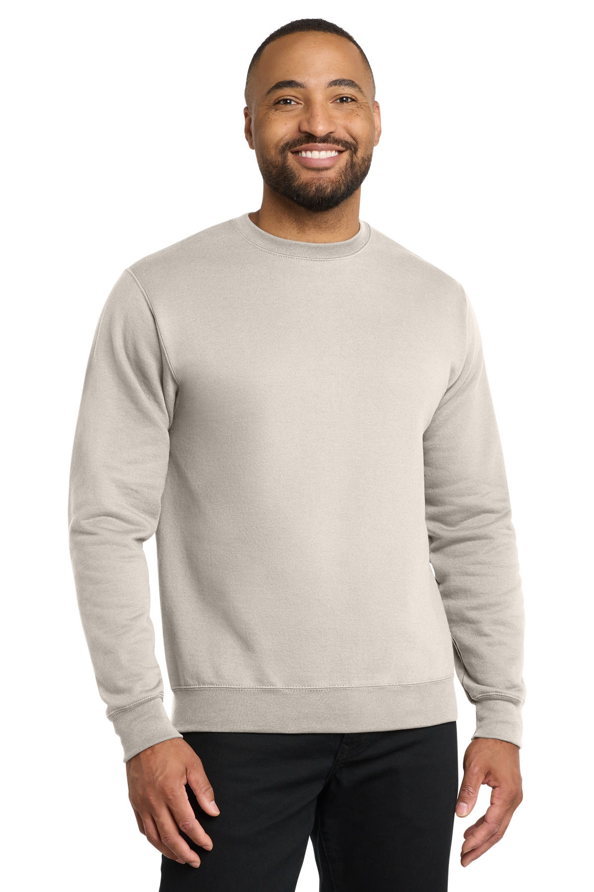Port & Co Core Fleece Crewneck Sweatshirt - Natural