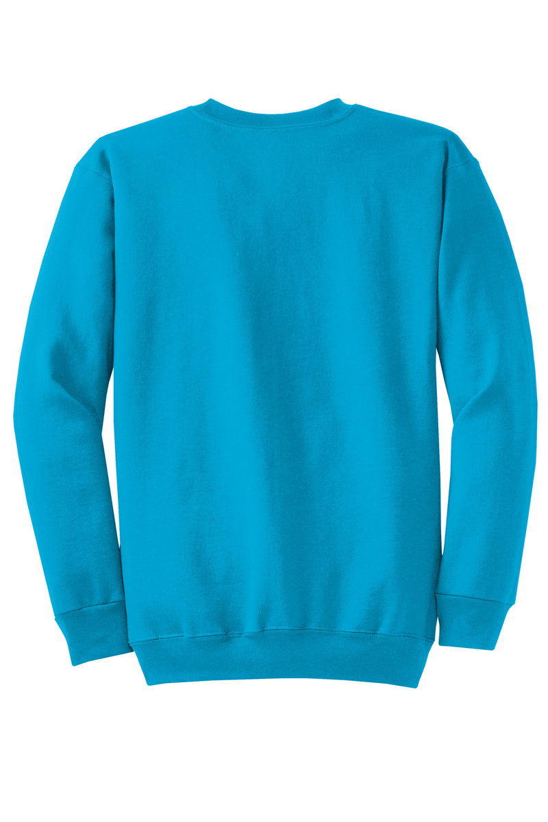 Port & Co Core Fleece Crewneck Sweatshirt - Neon Blue